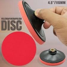 Generic 4.5 Inch Hook and Loop Backing Pad | 115mm M14 Thread Sanding Disc Holder Support Plate for Angle Grinder Polisher Machine Wood Metal Polishing Buffing Max 12000 RPM (1 Piece)angle grinder.
