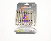 Jumlee 10-Piece Magnetic PH2 Screwdriver Bit Set - 65mm Double-Ended S2 Steel Impact Drill Bits, Heavy Duty Hex Shank Phillips Star Bit Set for Electric Screwdrivers, Power Tools, & DIY Hand Hardware.