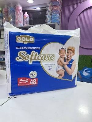 Softcare Gold Baby Diapers - Junior Extra Large (XL) 36 Pieces (15.1 - 25kg) | Super Absorbent High Count Disposable Diapers with 3D Leak Prevention & Breathable Soft Cotton for Day & Night