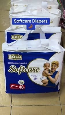 Softcare Gold Baby Diapers - Junior Extra Large (XL) 36 Pieces (15.1 - 25kg) | Super Absorbent High Count Disposable Diapers with 3D Leak Prevention & Breathable Soft Cotton for Day & Night