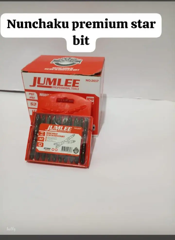Jumlee 10-Piece Magnetic PH2 Screwdriver Bit Set - 65mm Double-Ended S2 Steel Impact Drill Bits, Heavy Duty Hex Shank Phillips Star Bit Set for Electric Screwdrivers, Power Tools, & DIY Hand Hardware.