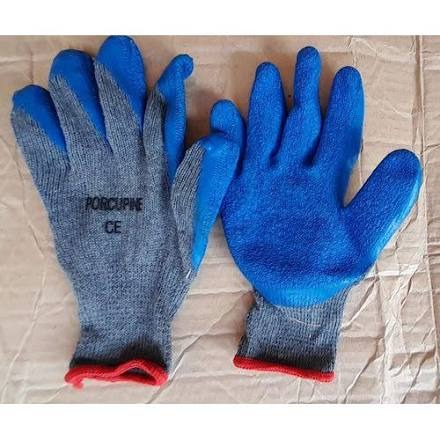 Resend Diamond Grip Safety Gloves 1Pair Heavy Duty Crinkle Latex Coated Construction Gardening Electrical Work Gloves Anti Slip Puncture Resistant Hand Protection                                     .