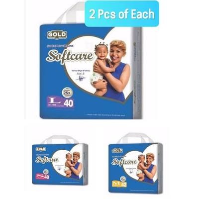 Softcare Gold Baby Diapers - Junior Extra Large (XL) 36 Pieces (15.1 - 25kg) | Super Absorbent High Count Disposable Diapers with 3D Leak Prevention & Breathable Soft Cotton for Day & Night