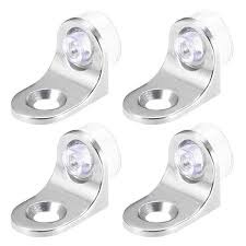3.5mm Glass Shelf Support Pegs Cabinet Shelf Pins L-Shaped Right Angle Bracket Support Studs with Non-Slip Suction Cup for Kitchen Cupboard Wardrobe Wine Cabinet Furniture Hardware Pack of 30 Pins Bra