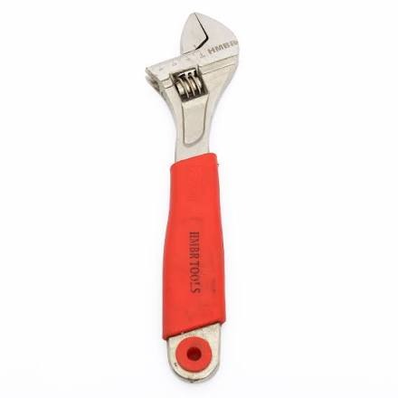 Heavy Duty Adjustable Spanner Wrench Set 8, 10 ,12 Inch 200mm 250mm 300mm Carbon Steel Pipe Bolt Repair Hand Tools Kit with Ergonomic Non Slip Soft Rubber Grip Handle for Plumbers Mechanics DIY Ho