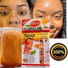 Buy 1 Get 1 Free Original Veet Gold Turmeric Super Whitening Soap 250g + Roushun Face Serum 30ml 2-in-1 Skin Care Set Kit | Clear Dark Knuckles, Underarms, Acne Spots, Hyperpigmentation & Anti-Aging .