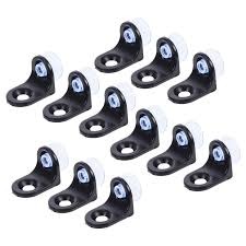 3.5mm Glass Shelf Support Pegs Cabinet Shelf Pins L-Shaped Right Angle Bracket Support Studs with Non-Slip Suction Cup for Kitchen Cupboard Wardrobe Wine Cabinet Furniture Hardware Pack of 30 Pins Bra