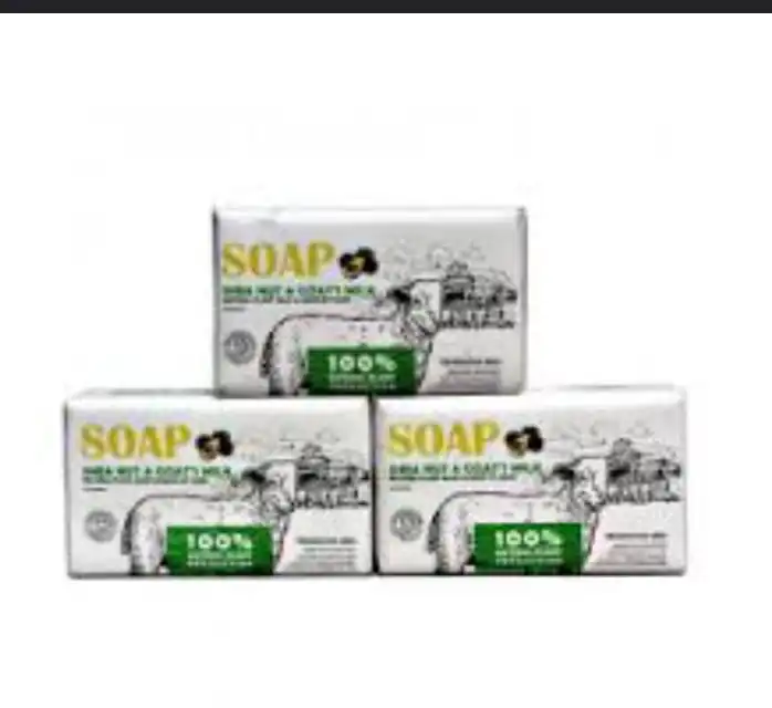 Shea Nut & Goat’s Milk 100% Natural Plant Handmade Soap (180g) – Gentle Moisturizing & Soothing Body Bar for Dry, Itchy, Eczema-Prone, and Sensitive Skin Types (Pack of 1)