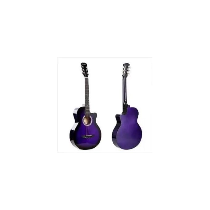 Acoustic Box Guitar - Medium Size 38 Inch- Purple