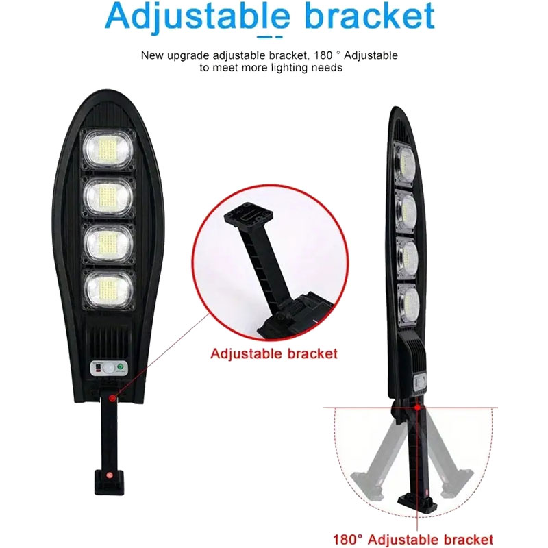 126led/168led 1 LED solar outdoor induction lamp, strong solar street lamp with multiple LED beads, outdoor lighting induction lamp with 3 modes of street lamp 18650 lithium battery