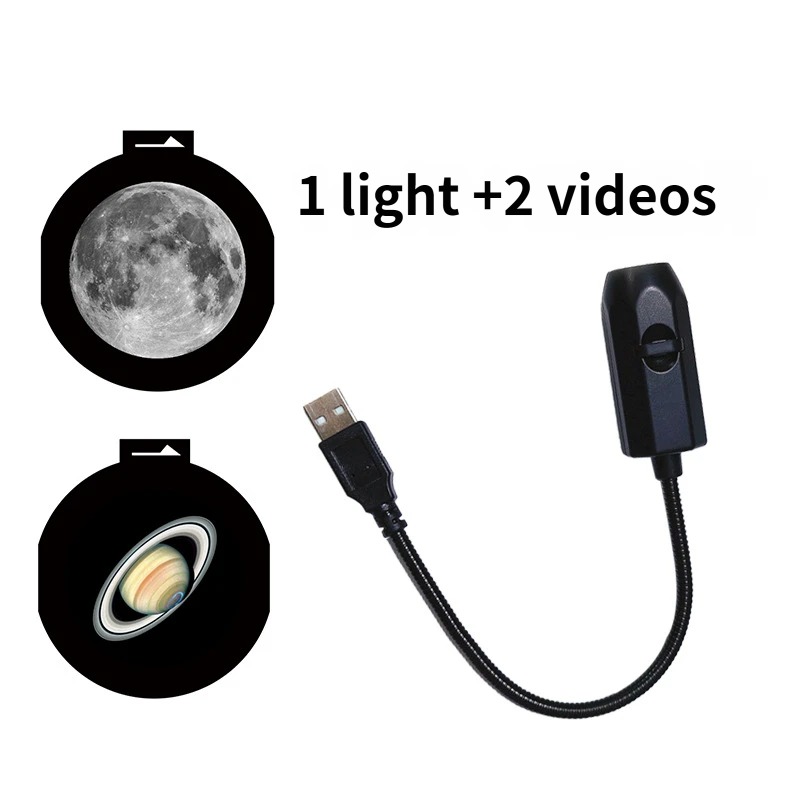 Planet Starry Sky Projector Lamp Moon Night Light Bedroom Atmosphere Soft LED Sleep Light Live Streaming Background Lamp