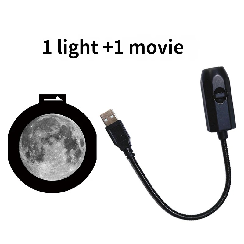Planet Starry Sky Projector Lamp Moon Night Light Bedroom Atmosphere Soft LED Sleep Light Live Streaming Background Lamp