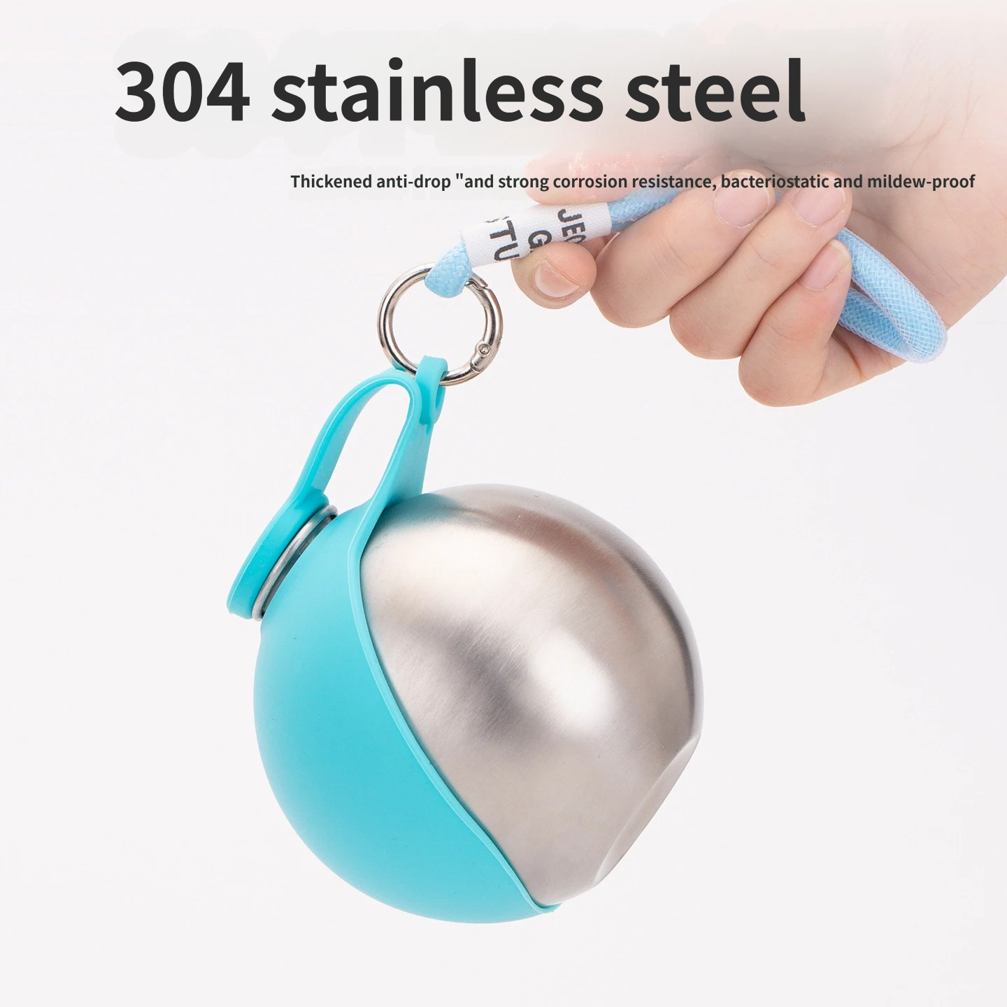 304 Stainless Steel Portable Pet Water Bottle Silicone Foldable Dog Cat Outdoor Travel Water Dispenser