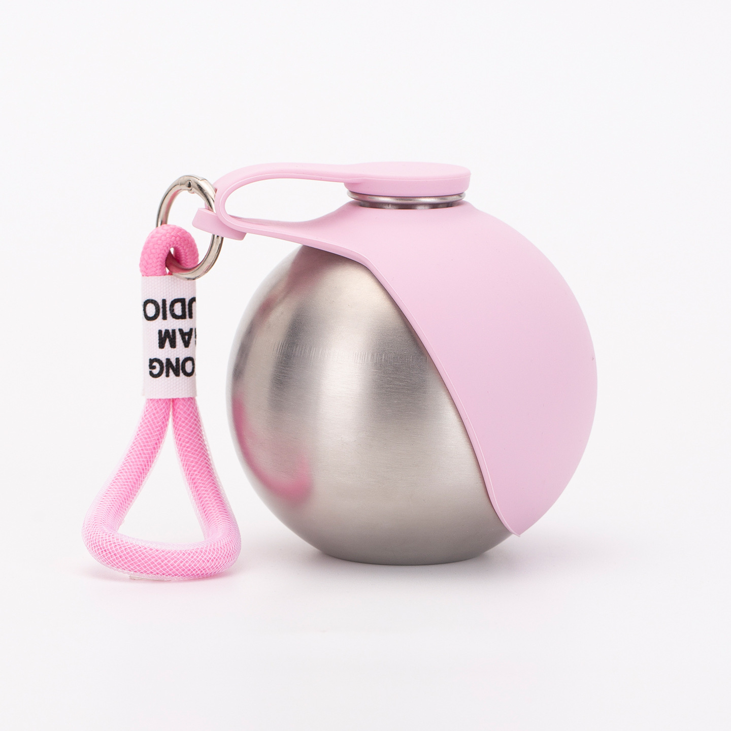 304 Stainless Steel Portable Pet Water Bottle Silicone Foldable Dog Cat Outdoor Travel Water Dispenser