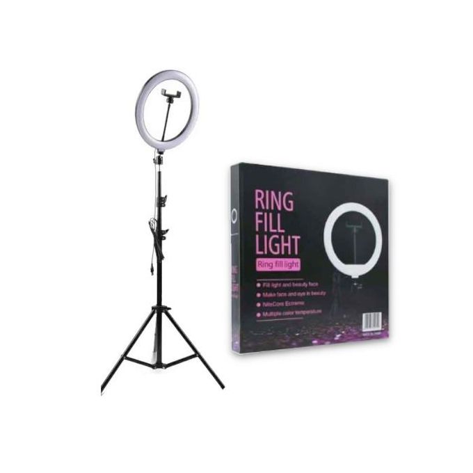 10 Inch Ring Light With Stand, For Tik Tok, YouTube,Live stream - BLACK