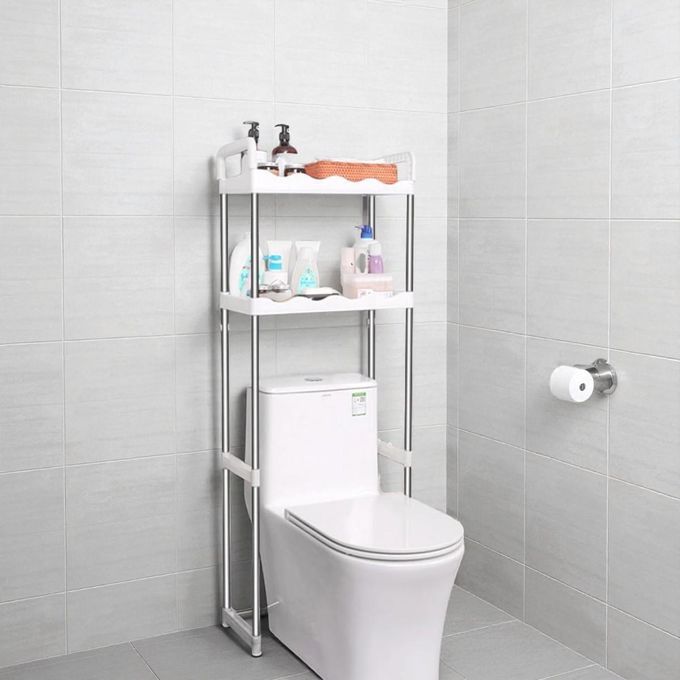 Multilayer over the toilet rack organizer, toilet stand tidy organizer