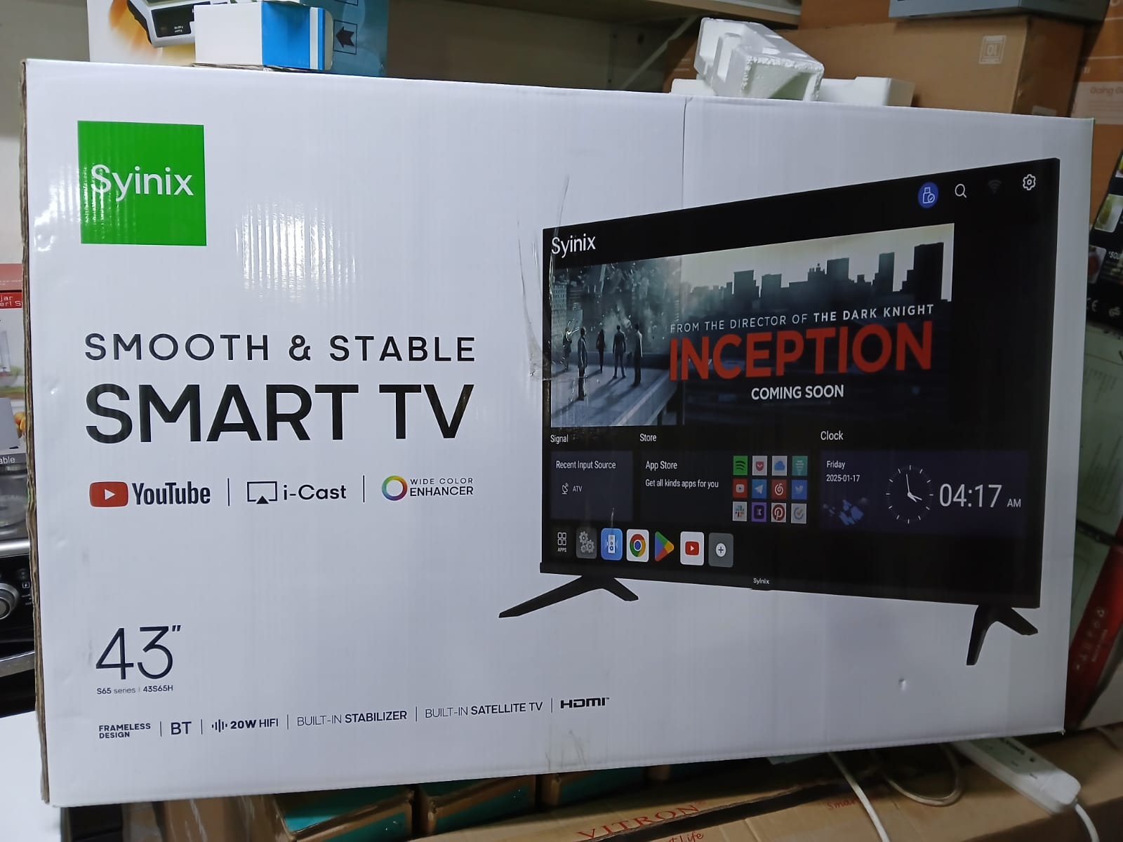 SYINIX 43” Smart TV 📺 | LED Display | WiFi Smart Streaming | HDMI + USB Connectivity | Slim Design | Smart Television