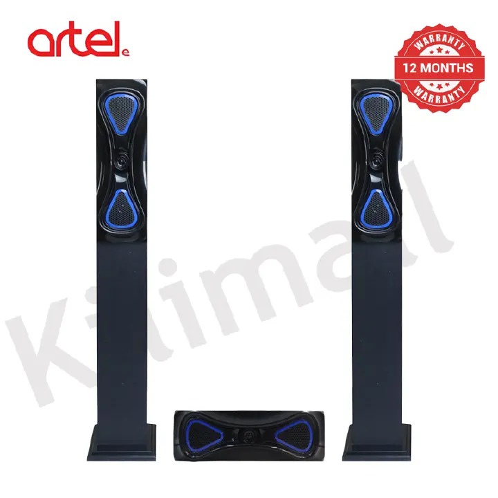 Artel AT-109T 3.1CH Multimedia Speaker System 🔊 | 20000W PMPO | Bluetooth | USB | SD | FM Radio | Subwoofer Home Theater System | Remote Control 🎬🏠🔥