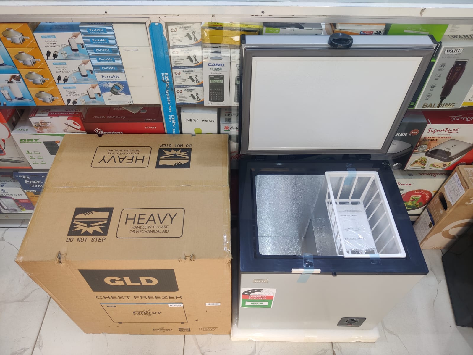 New 🤩🔥🔥🔥GLD 60L Chest Freezer ❄️ | Compact Deep Freezer | Energy Saving | Fast Cooling | Single Door Freezer | Lockable Storage | Home & Office Use|Free Fridge Guard Included |