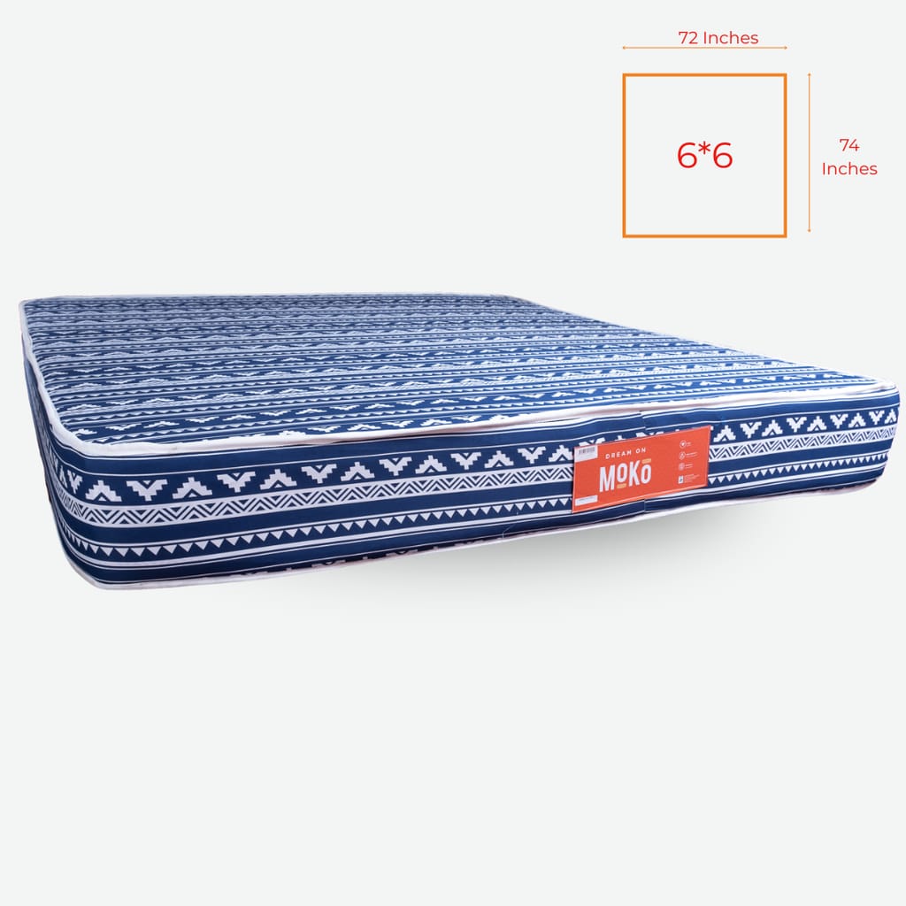 Moko Mattress 8 inche 🛏️ | Plush Comfort 💫 Firm Support 💪 | Orthopaedic Sleep Mattress | Durable High Density Foam | 10-Year Warranty 🔒 | Premium Bedroom Mattress