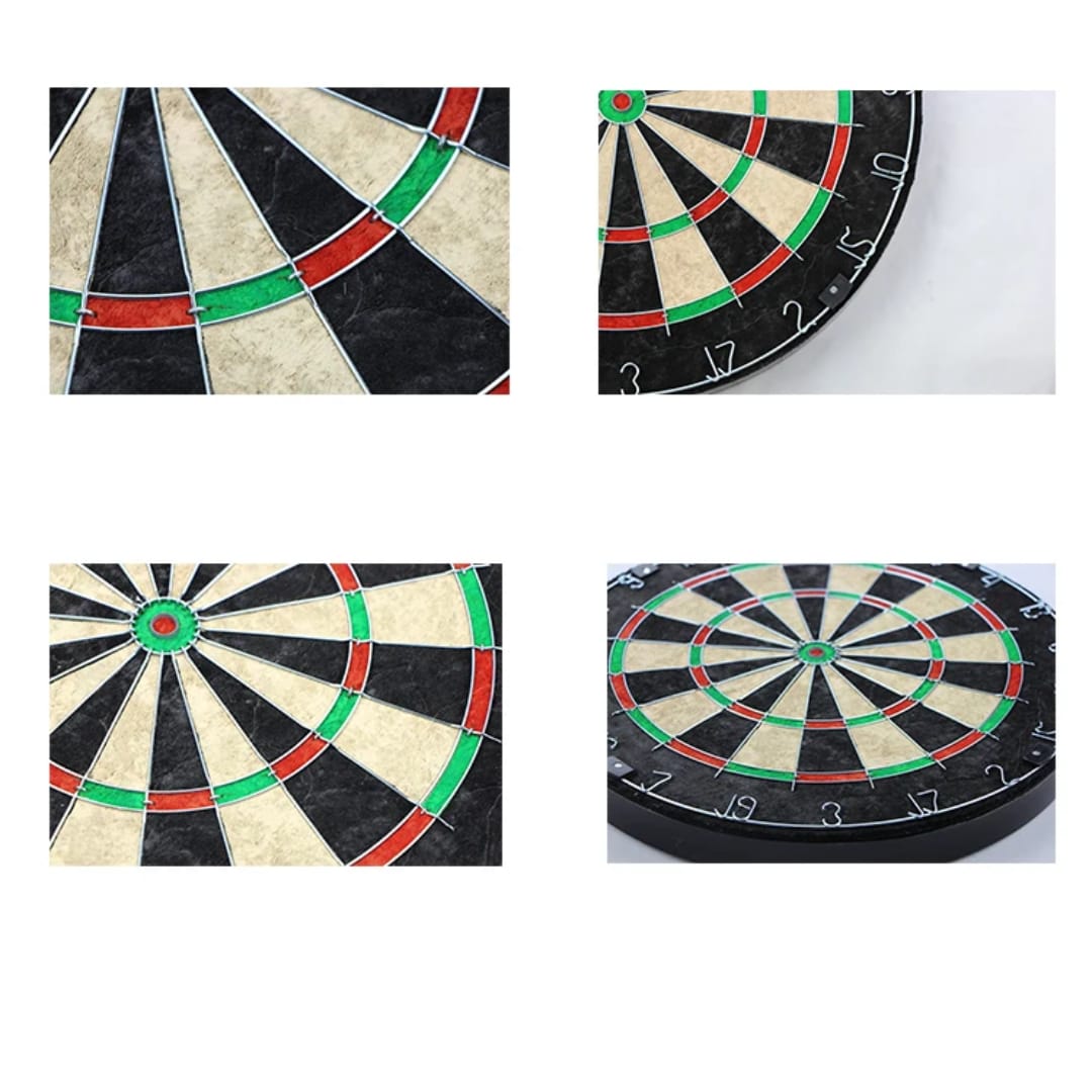 Bristle Sisal Dartboard Professional Tournament-Style Self-Healing Dart Board Steel-Tip Dart Game Set for Home, Pub, Office and Game Room Use