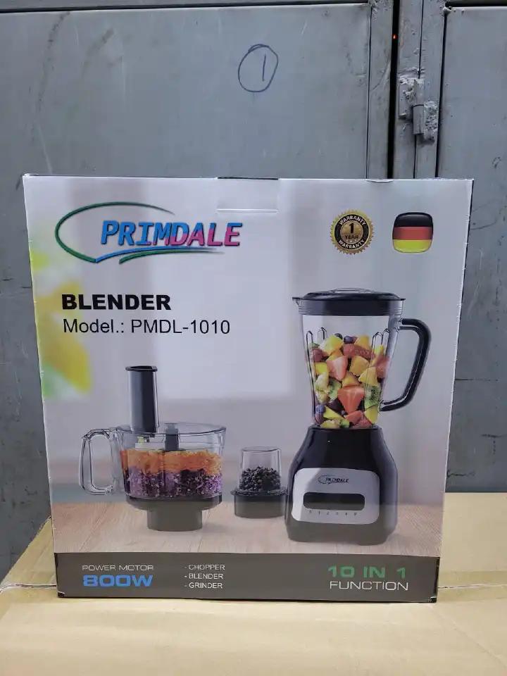 10 In 1 Blender Multifunctional Kitchen Appliance Food Processor Mixer Grinder Juicer Smoothie Maker Chopper Slicer Shredder Compact Electric Food Preparation System