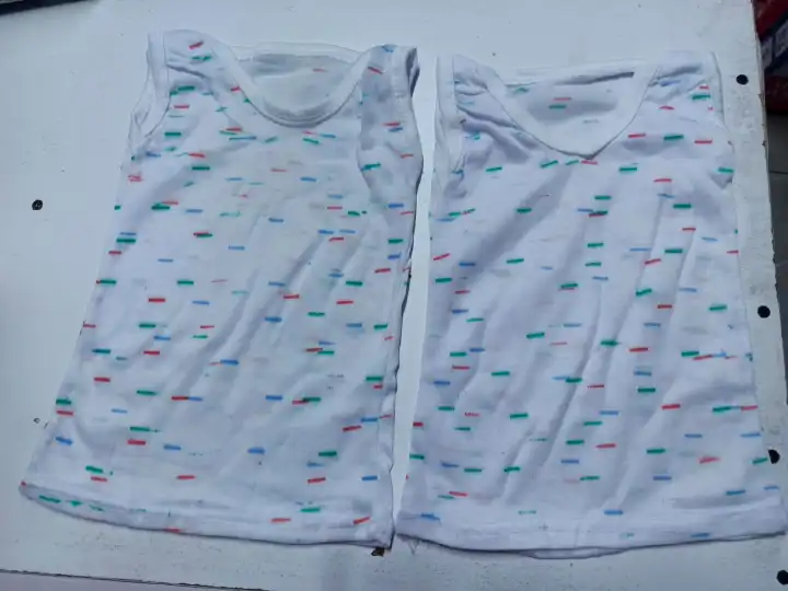 Lightweight Sleeveless Baby Vest for Newborns to 6 Months – Printed White Design