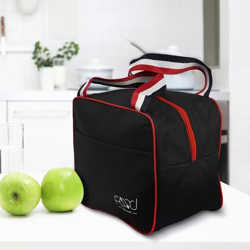 6L Insulated Square Lunch Bag with Carry Handles Reusable Leakproof Thermal Cooler Tote Food Storage Bag for Work School Travel Picnic