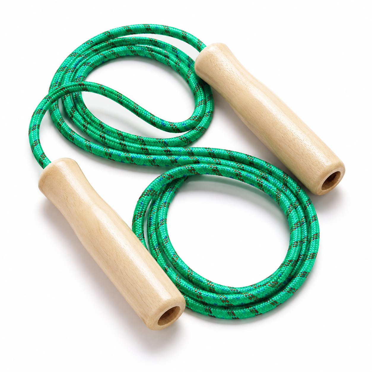 Wooden Handle Skipping Rope – Lightweight Jump Rope for Cardio, Fat Burning, Coordination, Endurance Training & Full-Body Home Workouts