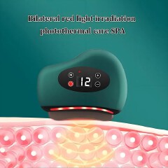 3-in-1 Heated Electric Gua Sha Foot Scraper Vibrating Muscle Massage Tool Deep Tissue Foot Care Relaxation Device