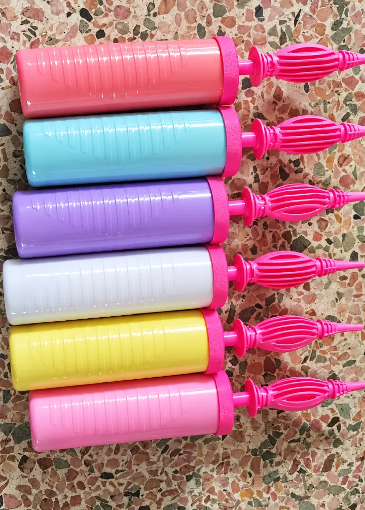 Portable Manual Balloon Air Pump – Handheld Plastic Balloon Inflator for Latex & Foil Balloons, Birthday Parties, Weddings, Baby Showers, Events and Party Decorations