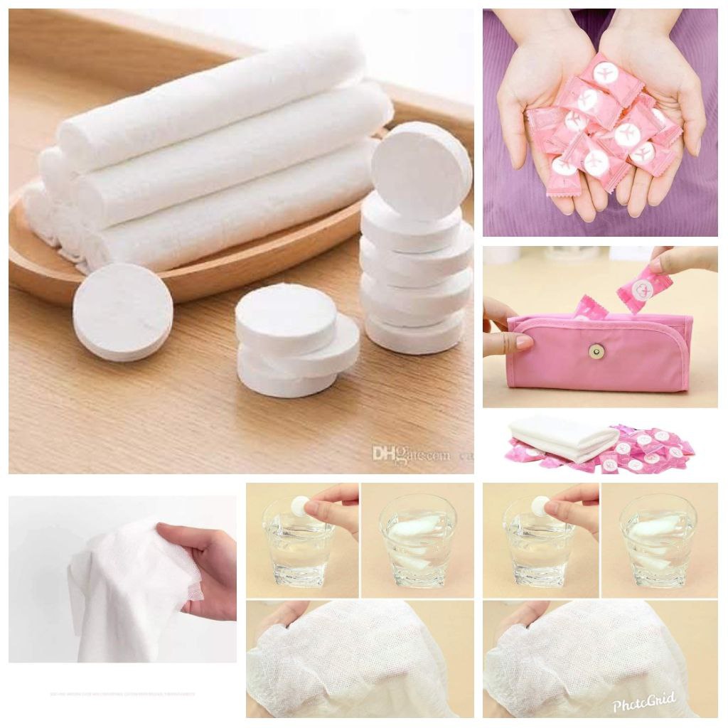 Magic Compact Towels 20pcs Pack — Non-woven compressed circle towels, drop in water to expand, non-reusable hand/gym/kitchen/car travel towels, perfect for camping hiking sports home beauty handwipes,