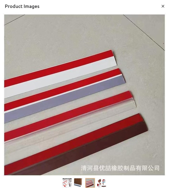 Self Adhesive Rubber Silicone Door Threshold Transition Strip Waterproof Floor Gap Cover Dustproof Barrier Strip for Carpet Tile Floor Bathroom Kitchen Water Stopper Seal DIY Easy Install Trim