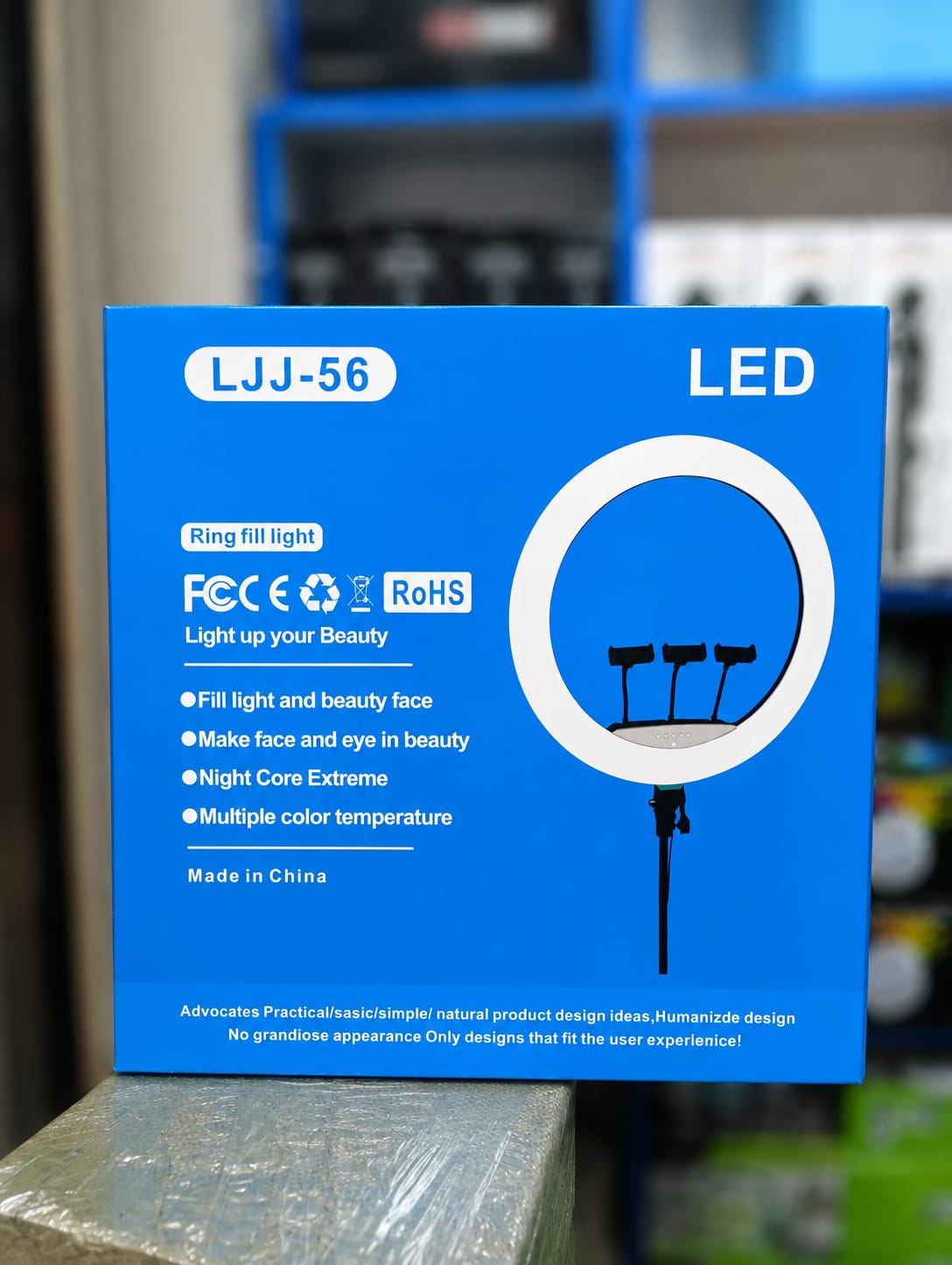22 Inch Professional LED Ring Light with Adjustable Brightness Phone Holder Tripod Stand Photography Makeup Live Streaming Video Recording TikTok YouTube Content Creation Lighting Kit