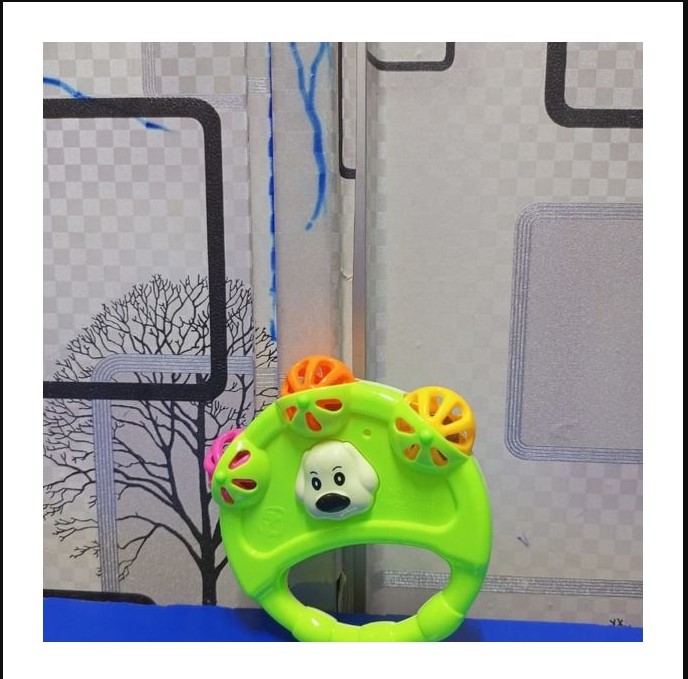 Baby Car Rattle Toy – Colorful Hand-Held Push and Shake Sensory Toy with Wheels, Early Development Rattle for Infants 6 Months+