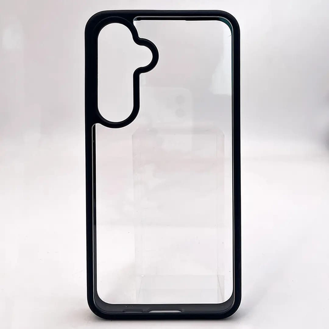 Samsung Galaxy A16/A17/A26/A56/A36/A55/A25/A54/A35/A15 Clear 5G Phone Case/Cover, Dustproof, Built-in protector for screen, Rugged Full Body Shockproof Protective Cover for Samsung Galaxy Black/Clear