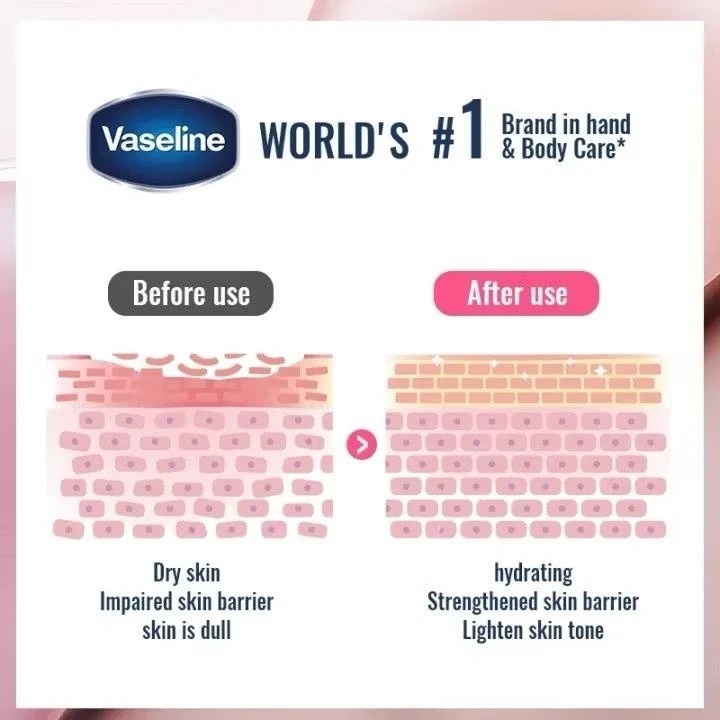Vaseline Intensive Care Vitamin B3 Body Oil 200ml Rose Gel Moisturizing Specially formulated with 100% Rose Plant Essence & Rosemary extract proven to deeply moisturize and soothe dry, irritated skin.
