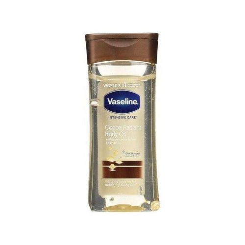 Vaseline Total Moisture Cocoa Radiant Body Gel Oil that leaves your skin feeling healthy & glowing.Our rich feel formula with pure cocoa butter,used after bathing,replenishes skin & locks in moisture.