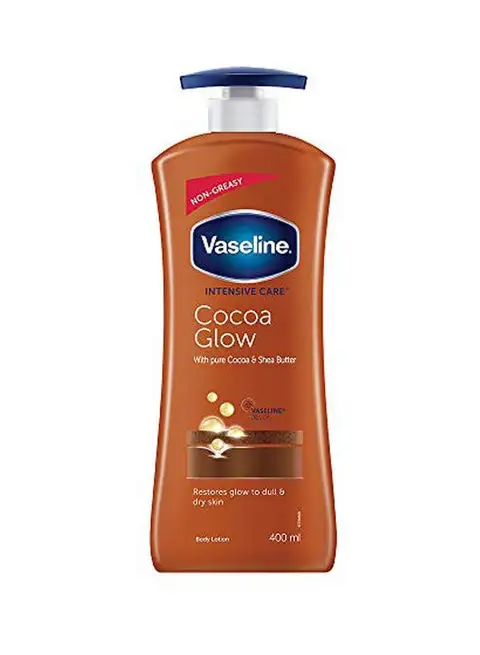 Vaseline Intensive Care Cocoa Radiant Body Lotion 725ml with Pure Cocoa Butter and Vaseline Jelly, Non Greasy Daily Moisturizer for Dry Skin, Deep Nourishment, Long Lasting Hydration & Natural Health.