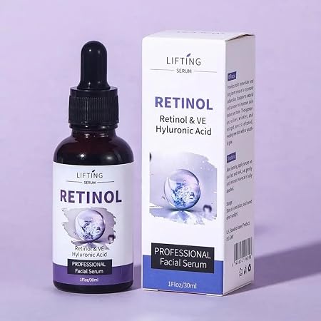 LIFTING Retinol Facial Serum 30ml, Retinol, Vitamin E and Hyaluronic Acid Face Serum for Hydration and Skin Care, Lightweight Anti-Aging Moisturizing Serum for Smooth, Firm and Healthy-Looking Skin  .