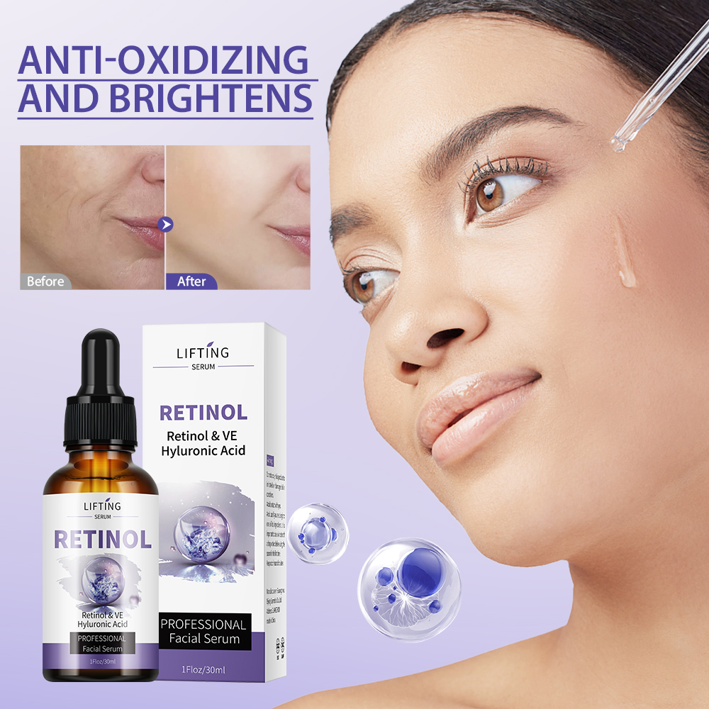 LIFTING Retinol Facial Serum 30ml, Retinol, Vitamin E and Hyaluronic Acid Face Serum for Hydration and Skin Care, Lightweight Anti-Aging Moisturizing Serum for Smooth, Firm and Healthy-Looking Skin  .