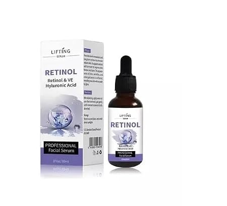 LIFTING Retinol Facial Serum 30ml, Retinol, Vitamin E and Hyaluronic Acid Face Serum for Hydration and Skin Care, Lightweight Anti-Aging Moisturizing Serum for Smooth, Firm and Healthy-Looking Skin  .