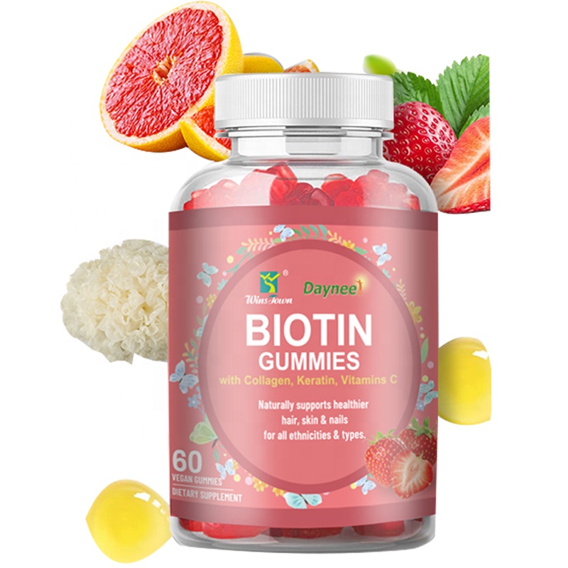 Daynee Biotin Gummies for Hair Growth | Max Strength Biotin 10000mcg Prevents Thinning and Loss | Chewable Biotin Supplement for Women Men and Kids | 100 Count Vegan Hair Gummies for Hair Skin & Nails