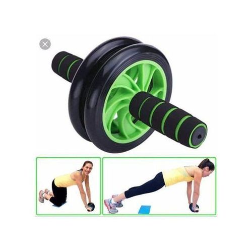 DOUBLE ABS ROLLER WITH FREE KNEE MAT
