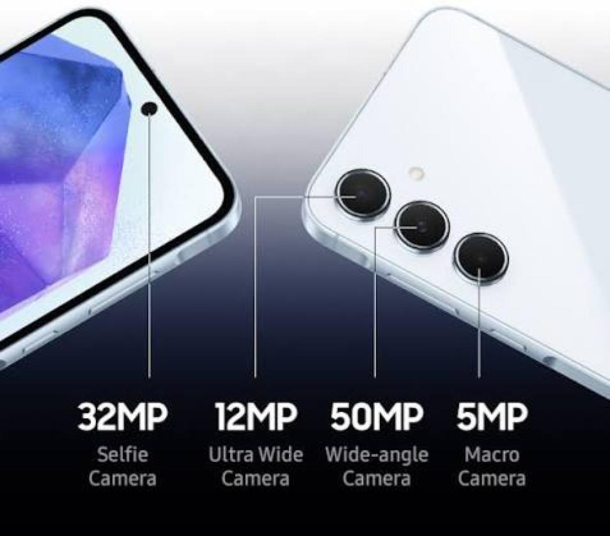 LIMITED TIME OFFER!!SAMSUNG GALAXY A55 5G 256GB STORAGE 8GB RAM 5000MAH BATTERY 25W TYPE -C FAST CHARGE 50MP ULTRACLEAR CAMERA 6.6-INCH DISPLAY / DUAL SIMCARD / ANDROID 15 (UPGRADABLE) 2 YEARS WARRANT