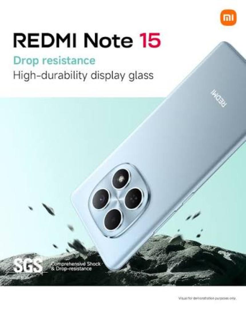 LIMITED TIME OFFER!! XIAOMI REDMI NOTE 15 256GB STORAGE 8GB RAM 6000MAH BATTERY 33W TYPE-C FAST CHARGE 6.77-INCH DISPLAY 108MP ULTRACLEAR CAMERA/ ANDROID 15 DUAL SIMCARD 2 YEARS WARRANT/DISPLAY SENSOR