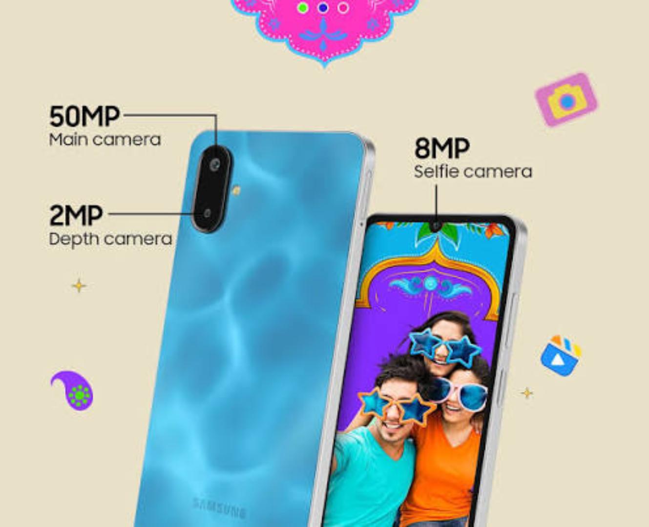 LIMITED TIME OFFER!! SAMSUNG GALAXY F06 128GB STORAGE 4GB RAM 5000MAH BATTERY 25W TYPE -C FAST CHARGE 50MP ULTRACLEAR CAMERA 6.7-INCH DISPLAY / DUAL SIMCARD / ANDROID 15 (UPGRADABLE) 2 YEARS WARRANT