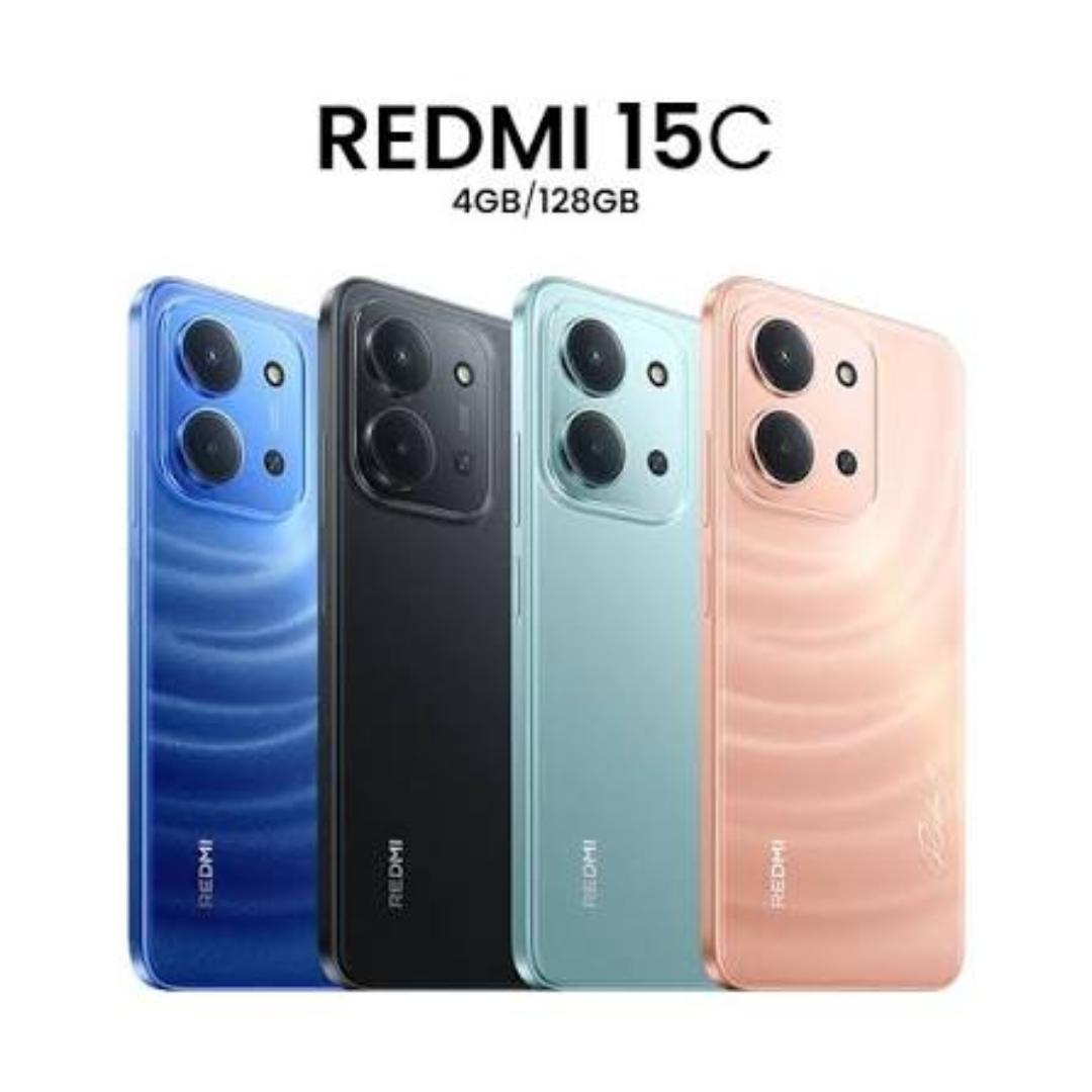 LIMITED TIME OFFER!! XIAOMI REDMI 15C 128GB STORAGE 4GB RAM 6000MAH BATTERY 33W TYPE-C FAST CHARGE 6.9-INCH DISPLAY 50MP ULTRACLEAR CAMERA/ ANDROID 15 DUAL SIMCARD 2 YEARS WARRANT SIDE FINGERPRINT