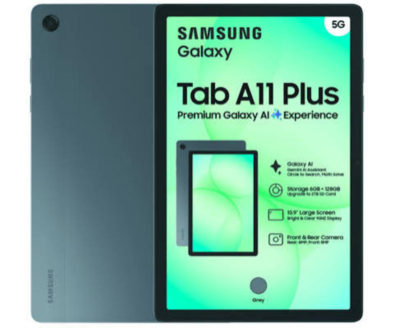 LIMITED TIME OFFER!! SAMSUNG GALAXY TAB A11+ 128GB STORAGE 6GB RAM 7040MAH BATTERY 25W TYPE -C FAST CHARGE 11.0-INCH DISPLAY ANDROID 16(UPGRADABLE)2YEARS WARRANT 8MP ULTRACLEAR CAMERA/ DOLBY ATMOS