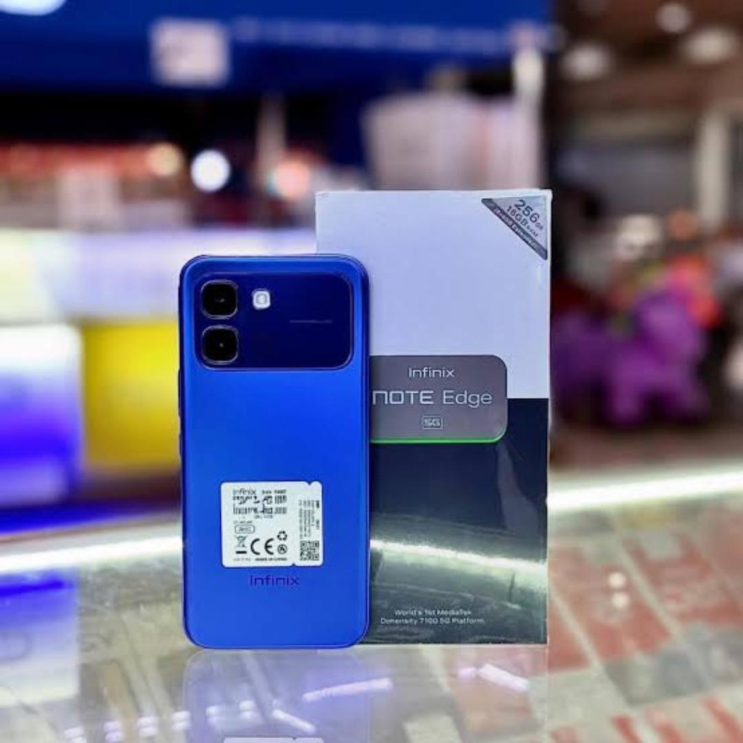 LIMITED TIME OFFER!! INFINIX NOTE EDGE 5G 256GB STORAGE 8GB RAM 6500MAH BATTERY 45W TYPE-C FAST CHARGE 6.78-INCH DISPLAY 50MP ULTRACLEAR CAMERA/ ANDROID 16 DUAL SIMCARD 24MONTHS WARRANT/DISPLAY SENSOR